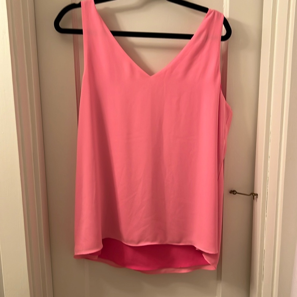 Lily Pulitzer XL pink florin reversible top